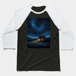 starry night sky Baseball T-Shirt